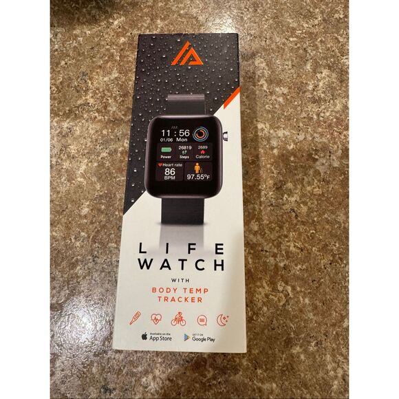 Brand new sealed life watch smart watch with body temperature tracker unisex - Picture 2 of 6